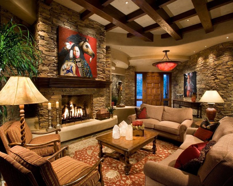 Western-Chic Interior design example